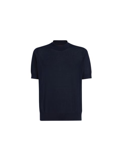 Brunello Cucinelli Brunello Cucinelli Knit T-shirt in Navy Blue at Nordstrom