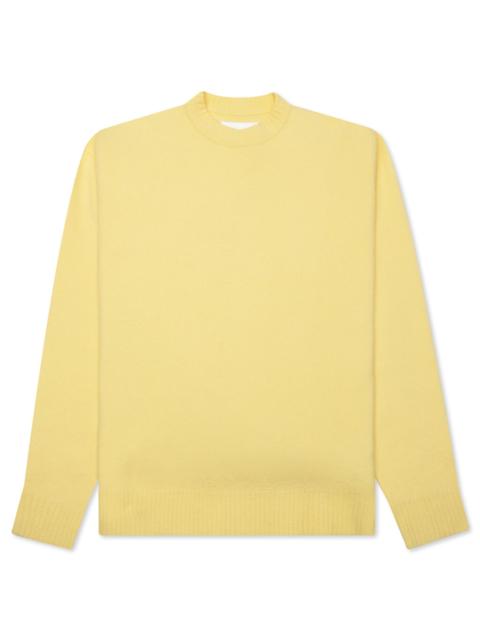Jil Sander CREW KNIT SWEATER - LEMON
