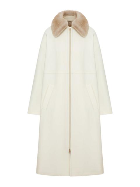 Herno Herno Women Long Coat With Fur Collar