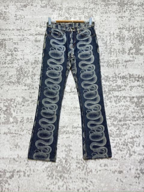 Hysteric Glamour Vintage Hysteric Glamour Flare Iconic Snake Print Denim