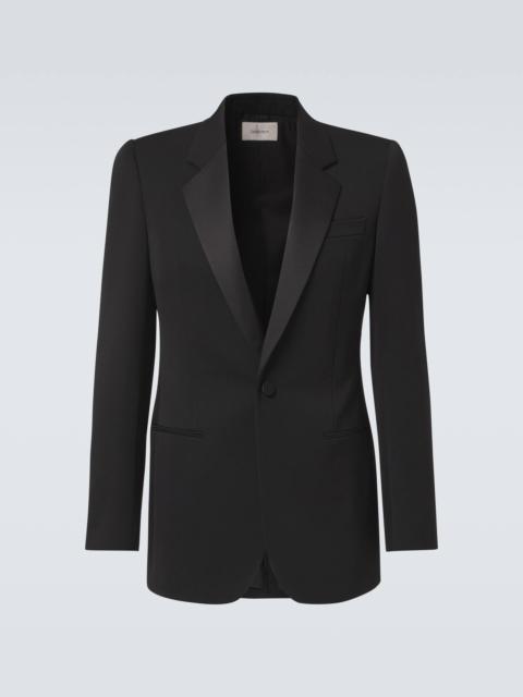 Wool grain de poudre tuxedo jacket