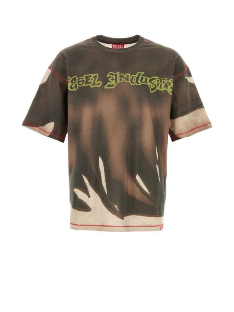 Diesel Diesel Men Printed Cotton T-Shirt
