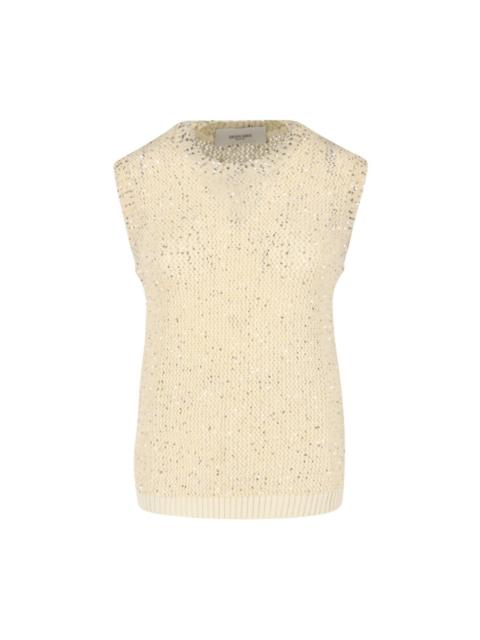 Golden Goose SEQUIN KNIT TANK TOP