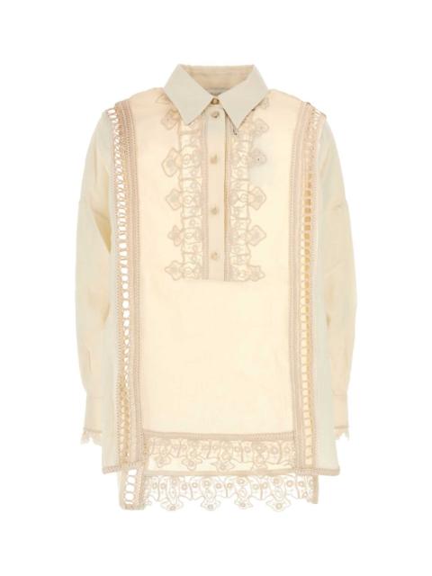 Zimmermann Zimmermann Women Cream Linen Illuminate Shirt