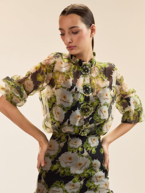 CYNTHIA ROWLEY Cornelia Organza Blouse