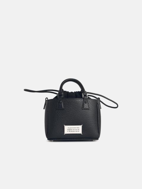 Maison Margiela '5AC TOTE HORIZONTAL' BLACK LEATHER BAG