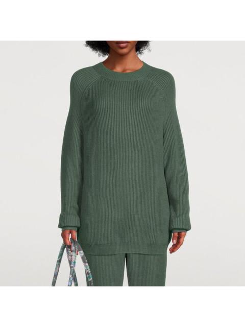 BNWT AW21 HANDVAERK ALPACA RIBBED SWEATER S