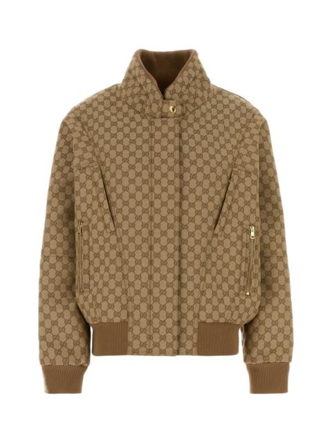GUCCI Gucci Women Embroidered Jacquard Bomber Jacket