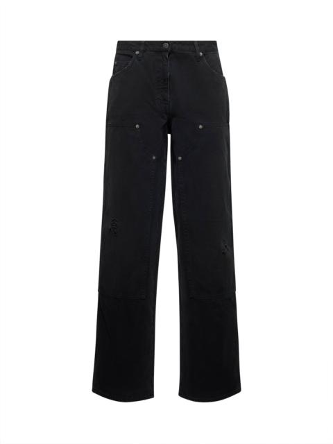 Golden Goose Black denim jeans with patches