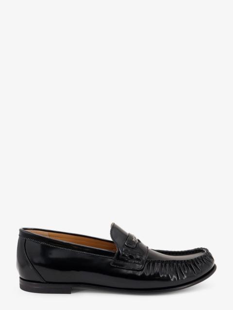 FENDI Fendi Leather Scrunch Loafers