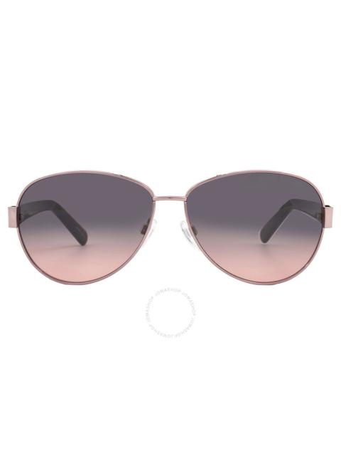 Marc Jacobs Marc Jacobs Grey Fuchsia Pilot Ladies Sunglasses MARC 699/S 0HT8/FF 60