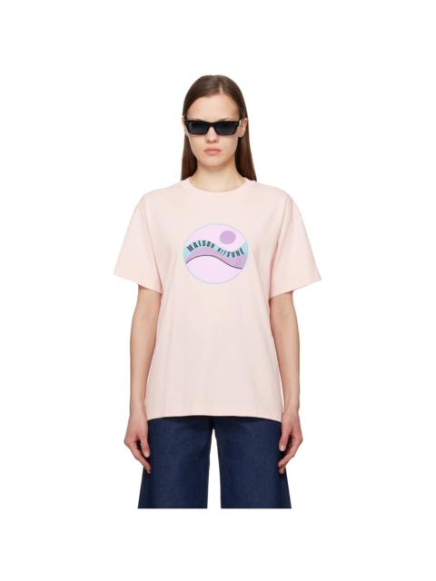 Maison Kitsuné Pink Pop Wave T-Shirt