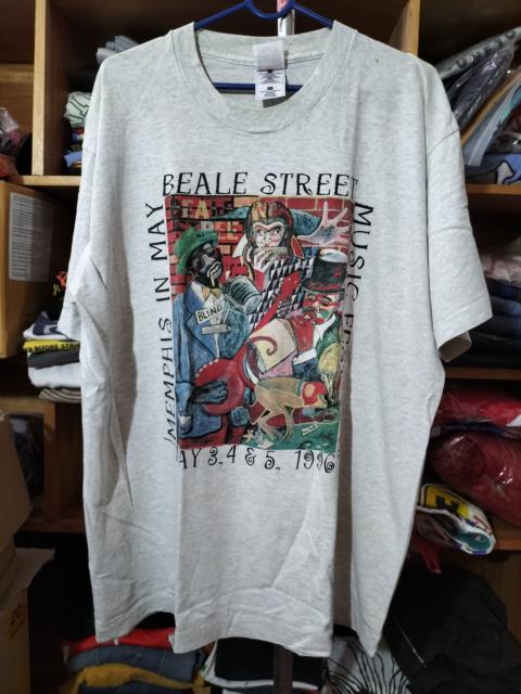 Other Designers Band Tees - Vintage 90s Memphis Mural Beale Street Jazz Festival Usa