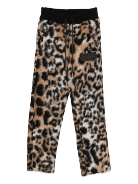 GCDS Gcds Leopard-print Drawstring-waist Pants