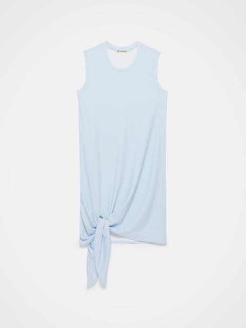JW Anderson HEM KNOT DRESS IN WHITE BLUE