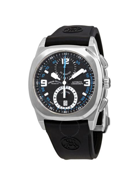 Other Designers Armand Nicolet JH9 Chronograph Automatic Black Dial Men's Watch A668HAA-NZ-GG4710N