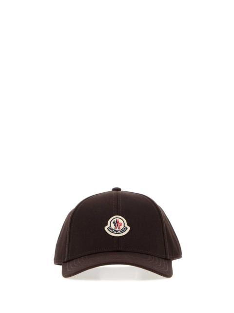 Moncler Moncler Men Chocolate Cotton Baseball Cap