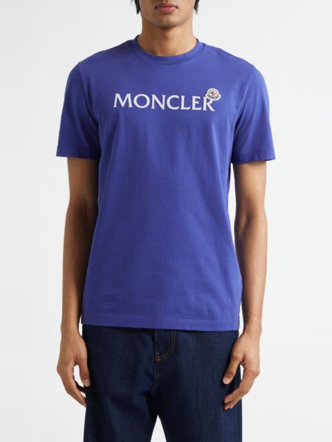 Moncler Moncler Logo Patch Graphic T-Shirt in Blackberry Jam at Nordstrom