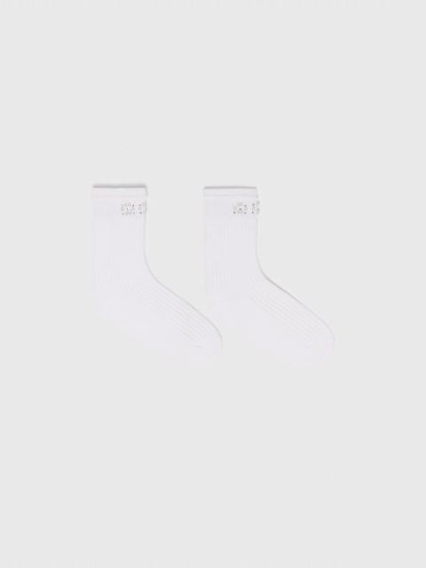maje Pearl pointelle socks