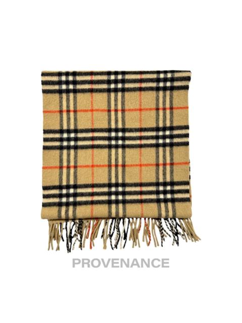Burberry Vintage Burberrys Scarf Nova Check 100% PURE CASHMERE