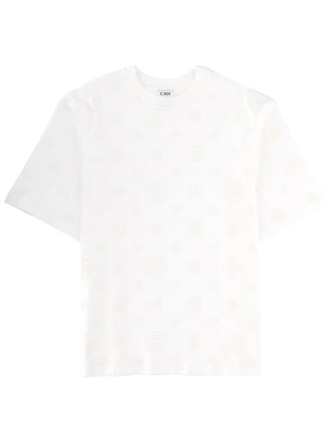 CASABLANCA T-SHIRT IN COTONE CON DETTAGLI MONOGRAM
