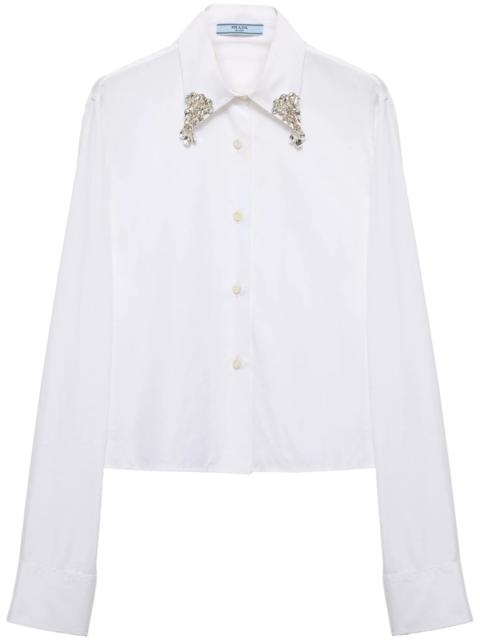 Prada crystal-embellishmed shirt