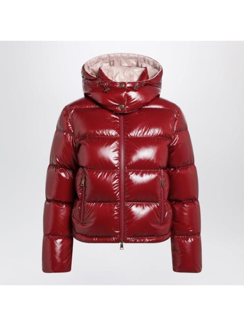 Moncler Moncler Niveole Cropped Down Jacket In Glossy Nylon Red Women