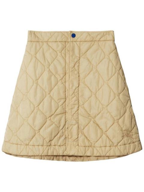 Burberry Diamond-Quilted Miniskirt