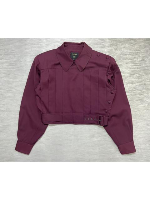 90s Jean Paul Gaultier - Military Belted Cropped Jacket