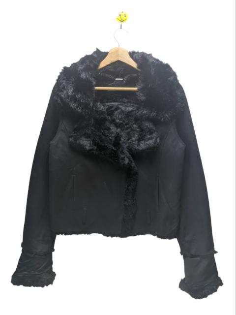 Other Designers Japanese Brand - Steals🔥Coat Jacket Cropped Faux Fur Inner by Lily Brown