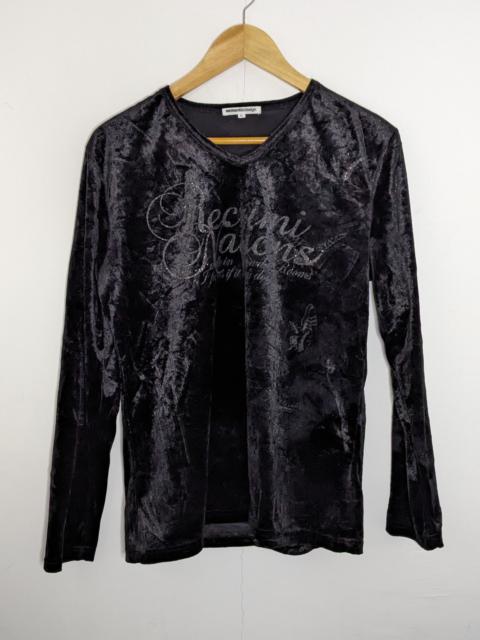 Other Designers Japanese Brand - Semantic Design Black Velvet Womens Shirt