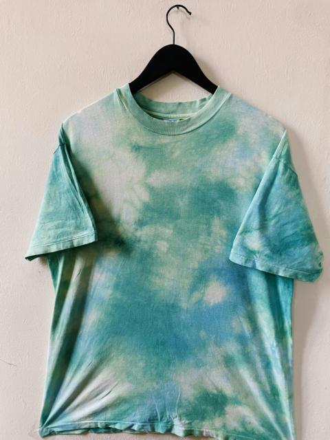 Other Designers Vintage 90s Hanes Beefy-T Tie Dye T-shirt Green / Blue