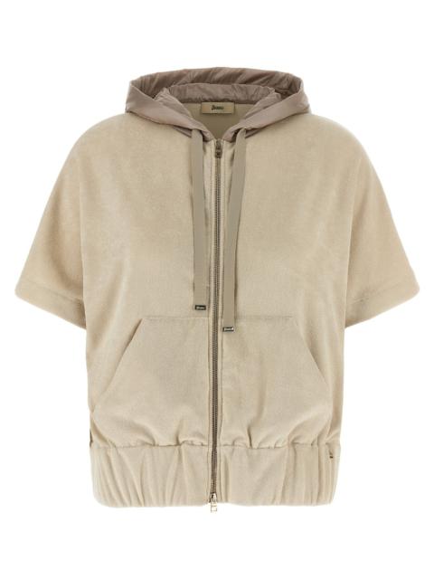 Herno Women Two-Material Hoodie