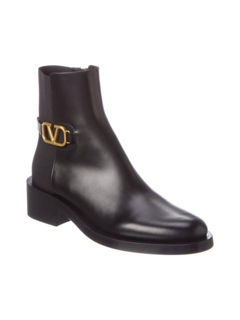 Valentino Valentino VLogo Signature Leather Bootie