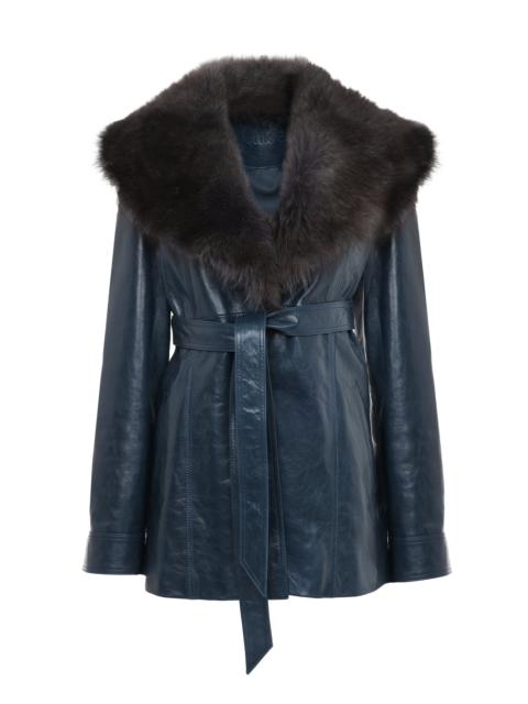 Chloé SHORT COAT IN LEATHER