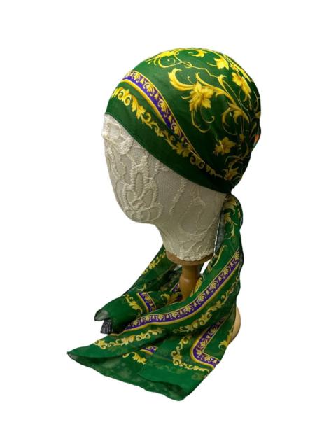 VERSACE ATELIER VERSACE FLORAL PRINT LONG SILK SCARF