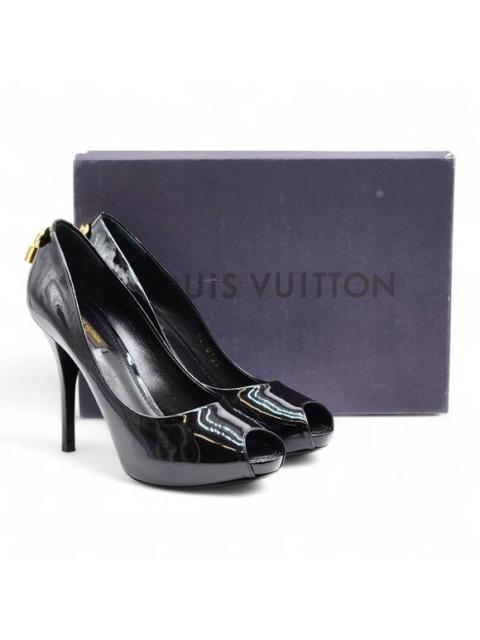 Louis Vuitton Louis Vuitton Oh Really Peep Toe Platform Pumps Black EU 38 US 7.5 - New $1045