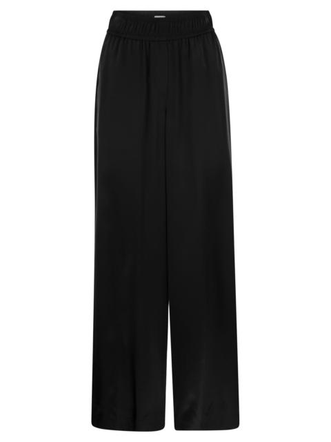 Brunello Cucinelli Brunello Cucinelli Women Track Trousers In Stretch Silk Satin