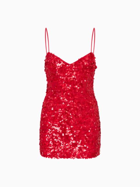 LoveShackFancy Raphaella Sequin Mini Dress