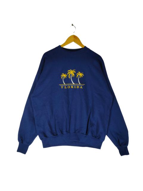 Other Designers Vintage 90s FLORIDA HAWAII Embroidery Palm Logo Sweatshirt