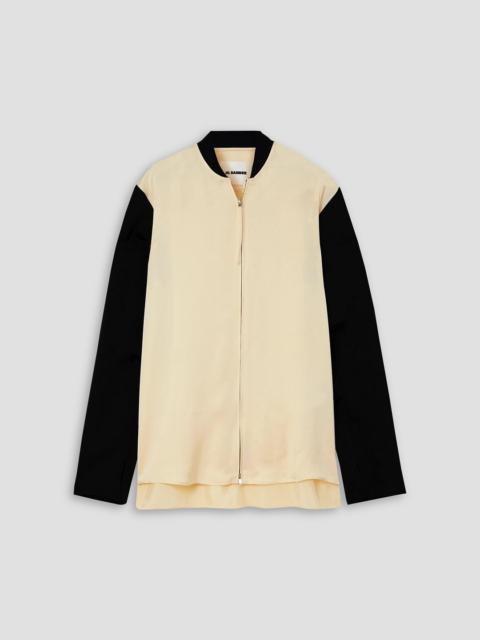 Jil Sander Color-block satin jacket