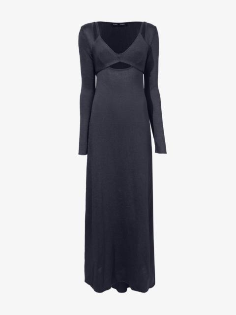 Proenza Schouler Nalani Dress in Lacquered Viscose