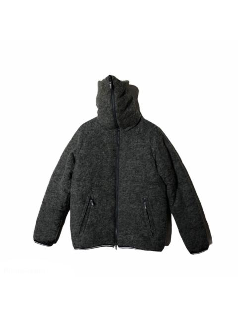 BEAMS PLUS Wool Puffer Hoodie Jacket by Beams Fabric Of Japan