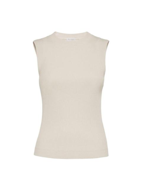 Brunello Cucinelli Brunello Cucinelli Light Beige Sleeveless Shirt