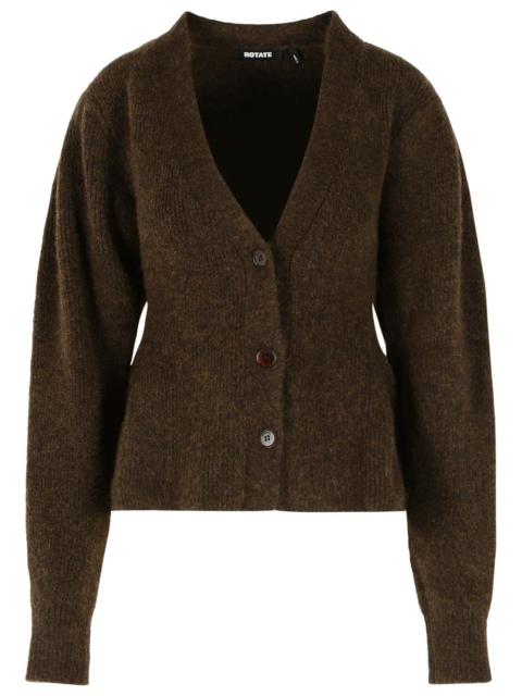 ROTATE Rotate Alpaca Blend Cardigan Brown Women