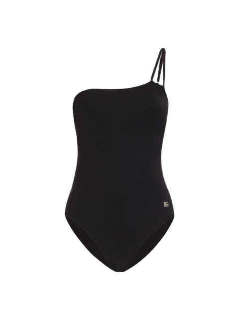 one-shoulder swimsuit