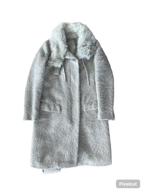 Helmut Lang AW00 Mohair Fur-Collar Coat