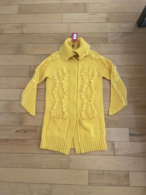 Blumarine NWT - Blumarine Wool and Rabbit Fur Cardigan