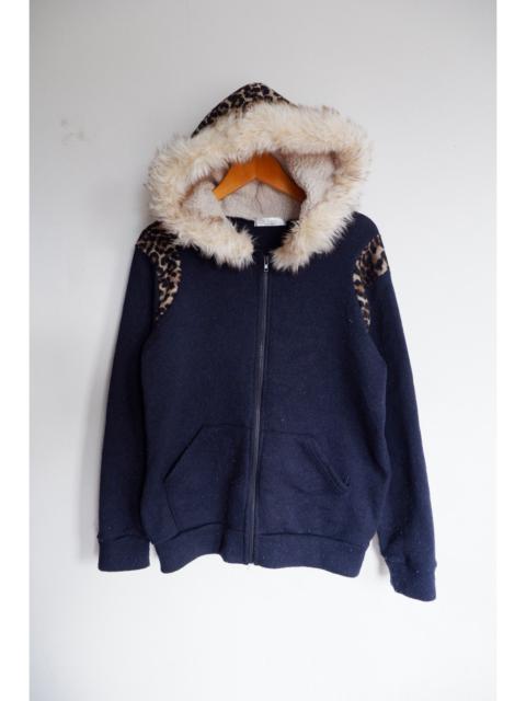 Other Designers If Six Was Nine - Vintage LGB Style T Boy Leopard Fur Knit Hoodie