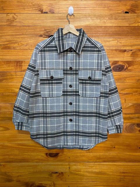 Other Designers Japanese Brand - GU Plaid Flannel Workwear Skateboard Button Up Shirt